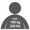 RIDDER Badhocker Zac Schwarz 100 kg A0220010