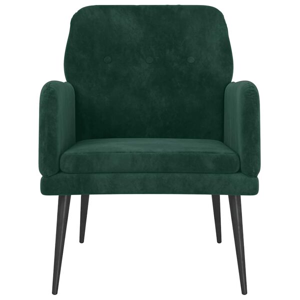 vidaXL Sessel Dunkelgr&uuml;n 62x79x79 cm Samt