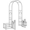 vidaXL Gartenbogen mit Schloss Schwarz 203 x 50 x 218 cm