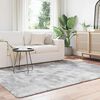 vidaXL Teppich Shaggy Hochflor NAVARRA Silbergrau 160x230 cm Polyester