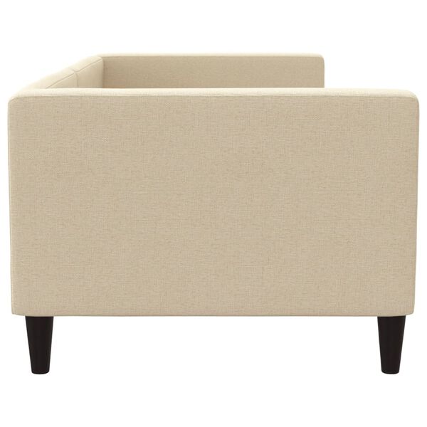 vidaXL Tagesbett Creme 80x200 cm Stoff