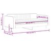 vidaXL Tagesbett mit Matratze Blau 100x200 cm Samt