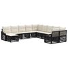 vidaXL Gartensofa-set 11 stk. Schwarz Poly-Rattan