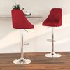 vidaXL Barhocker 2 Stk. Weinrot Stoff