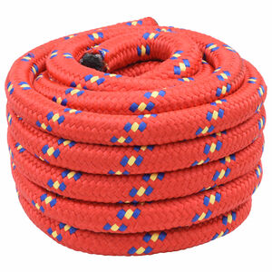 vidaXL Bootsseil 4 mm 25 m Rot