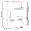 vidaXL Schreibtisch-Organizer Schwarz 38,5x17x39 cm Holzwerkstoff