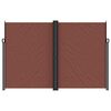 vidaXL Seitenmarkise Ausziehbar Braun 220x600 cm