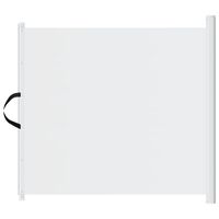 vidaXL Haustier-Barriere Ausziehbar Weiß 117,5x125 cm