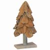 vidaXL Weihnachtsbaum Braun 61 cm Massivholz Teak