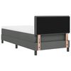 vidaXL Boxspringbett mit Matratze Dunkelgrau 100 x 200 cm Stoff