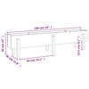 vidaXL Hochbeet 160x30x38 cm Massivholz Douglasie