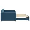 vidaXL Tagesbett Ausziehbar Blau 90x200 cm Samt