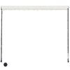 vidaXL Einziehbare Markise mit LED 350&times;150 cm Creme