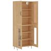 vidaXL Highboard Sonoma-Eiche 69,5x34x180 cm Holzwerkstoff