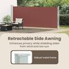 vidaXL Seitenmarkise Ausziehbar 600x160 cm Braun