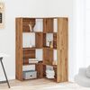 vidaXL Eck-B&uuml;cherregal 4 Etagen Artisan-Eiche 85x85x140 Holzwerkstoff