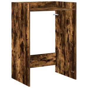 vidaXL Waschmaschinen-Schrank Ger&auml;ucherte Eiche 67,5 x 48 x 97 cm