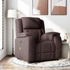 vidaXL Massagesessel Dunkelbraun Stoff