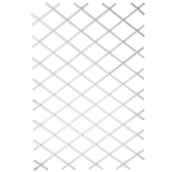 Nature Garten-Rankgitter 100x200 cm PVC Wei&szlig; 6040703