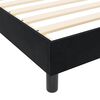 vidaXL Boxspringbett mit Kopfteil Schwarz 140 x 200 cm Samt