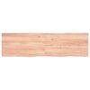 vidaXL Waschtischplatte Hellbraun 180x50x(2-6) cm Massivholz Behandelt