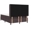 vidaXL Boxspringbett mit Matratze Dunkelbraun 160 x 200 cm Stoff