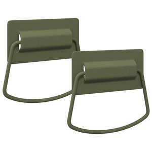 vidaXL Schrankgriffe 2 stk. Olive Gr&uuml;n 85 x 45 mm Metall