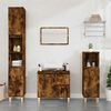 vidaXL 3-tlg. Badm&ouml;bel-Set R&auml;uchereiche Holzwerkstoff
