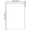 vidaXL Spitzenvorhang mit Vorh&auml;ngen Floral Wei&szlig; 245x150cm Polyester