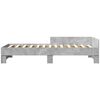 vidaXL Bettgestell Betongrau 90x190 cm Holzwerkstoff