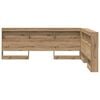 vidaXL Aufbewahrungskopfteil Artisan-Eiche 140 cm Holzwerkstoff