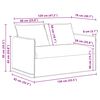 vidaXL Sofa Blau Gesamtabmessungen: 136 x 82 x 85 cm (B x T x H) Samt