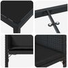 vidaXL Garten Essgruppe mit Kissen 5 pcs Schwarz Poly-Rattan
