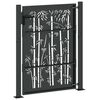 vidaXL Gartentor Schwarz 85 x 155 cm Pulverbeschichteter Stahl