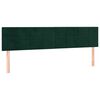 vidaXL Boxspringbett mit Matratze Dunkelgr&uuml;n 120x190 cm Samt