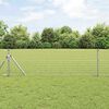 vidaXL Zaunpfosten 12 pcs Silber 90 cm Pulverbeschichteter Stahl