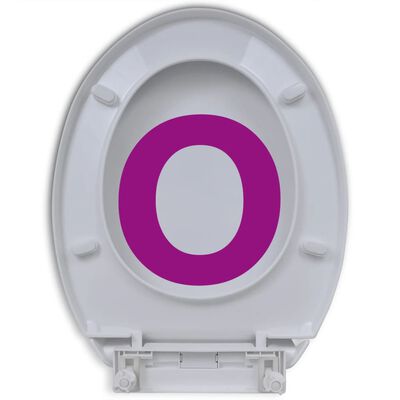 vidaXL Toilettensitz mit Absenkautomatik Oval Weiß
