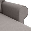 vidaXL Sofa 210cm Taupe Metall