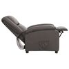 vidaXL Relaxsessel Grau Echtleder