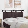 vidaXL H&auml;ngevorderseite Wandmontiert Dunkelbraun 150 x 55 x 5 cm Stoff