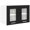 vidaXL H&auml;ngeschrank Schwarz Eichen-Optik 60 x 31 x 40 cm Holzwerkstoff