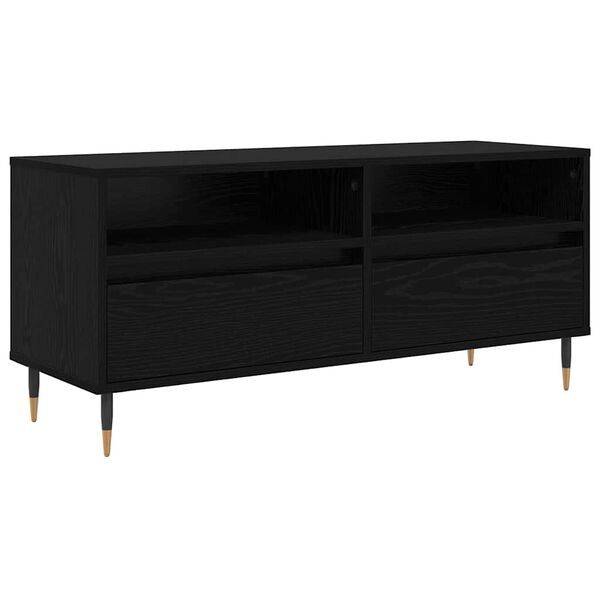vidaXL TV-Schr&auml;nk Schwarz Eichen-Optik 100 x 34,5 x 44,5 cm
