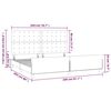vidaXL Bettgestell ohne Matratze Blau 200x200 cm Stoff