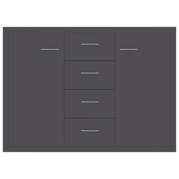 vidaXL Sideboard Grau 88x30x65 cm Holzwerkstoff