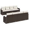 vidaXL Garten-Sofa-Set Braun 55 x 55 x 37 cm Poly-Rattan