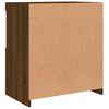 vidaXL Sideboard mit LED-Leuchten Braun Eichen-Optik 60,5x37x67 cm