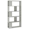 vidaXL B&uuml;cherregal/Raumteiler Betongrau 80x24x159 cm Holzwerkstoff