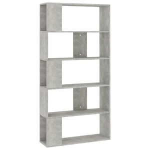 vidaXL B&uuml;cherregal/Raumteiler Betongrau 80x24x159 cm Holzwerkstoff