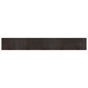 vidaXL Teppich Rechteckig Dunkelbraun 70x500 cm Bambus