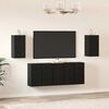 vidaXL TV-Schrankset 7 pcs Schwarz Eichen-Optik 30,5 x 30 x 60 cm